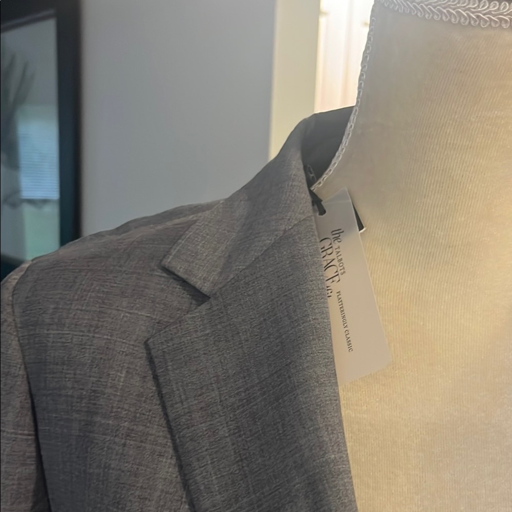 Talbots Light Gray Two-Button Blazer - Picture 6 of 13